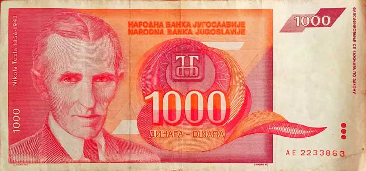 1.000 jugoslaviske dinar