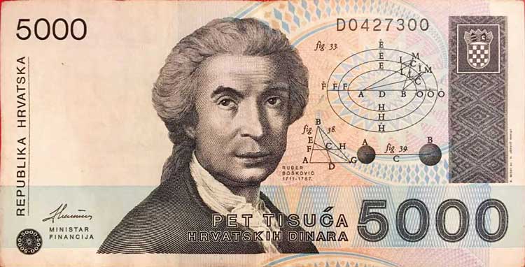 5.000 kroatiske dinar